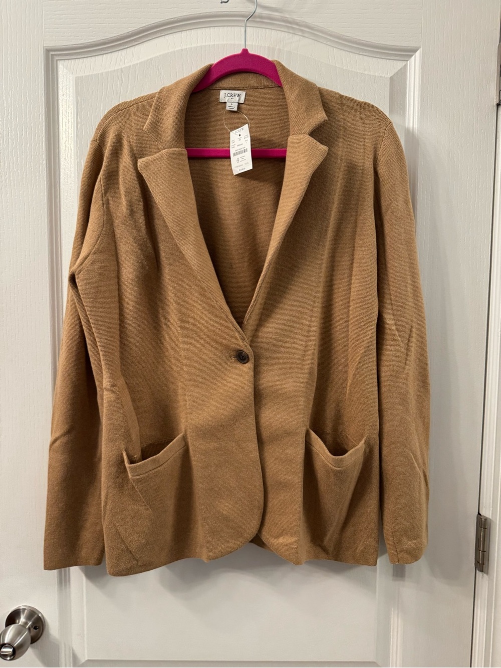 J. Crew Factory Camel Single-Button Blazer